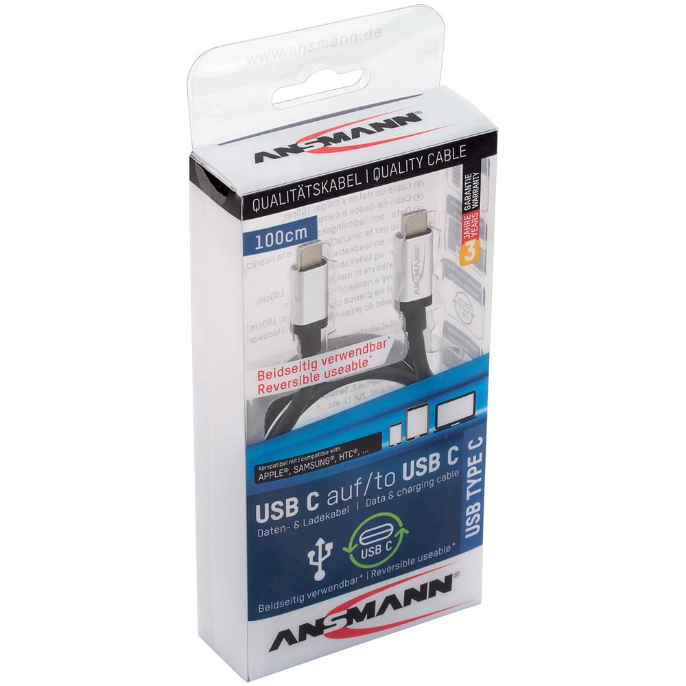 Cavo Dati / Caricatore USB per Apple Lightning Colore Nero Argento - Foto 2