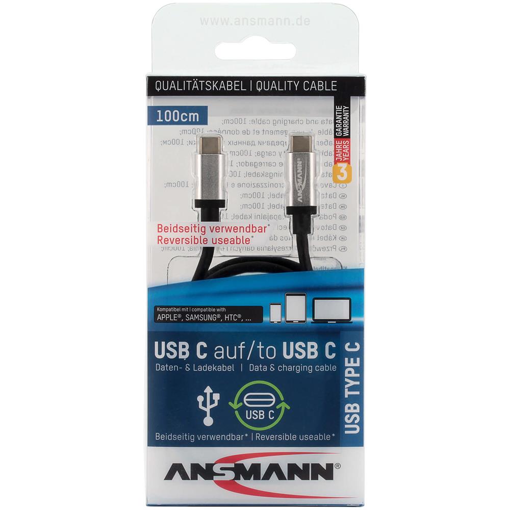 Cavo Dati / Caricatore USB per Apple Lightning Colore Nero Argento - Foto 1