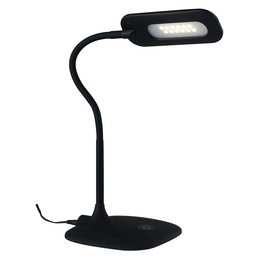 Lume Nero Comandi Touch Metallo Silicone Plastica Lampada Lettura Led 4,8 Watt Luce Naturale Ledt-darwin - Foto 1