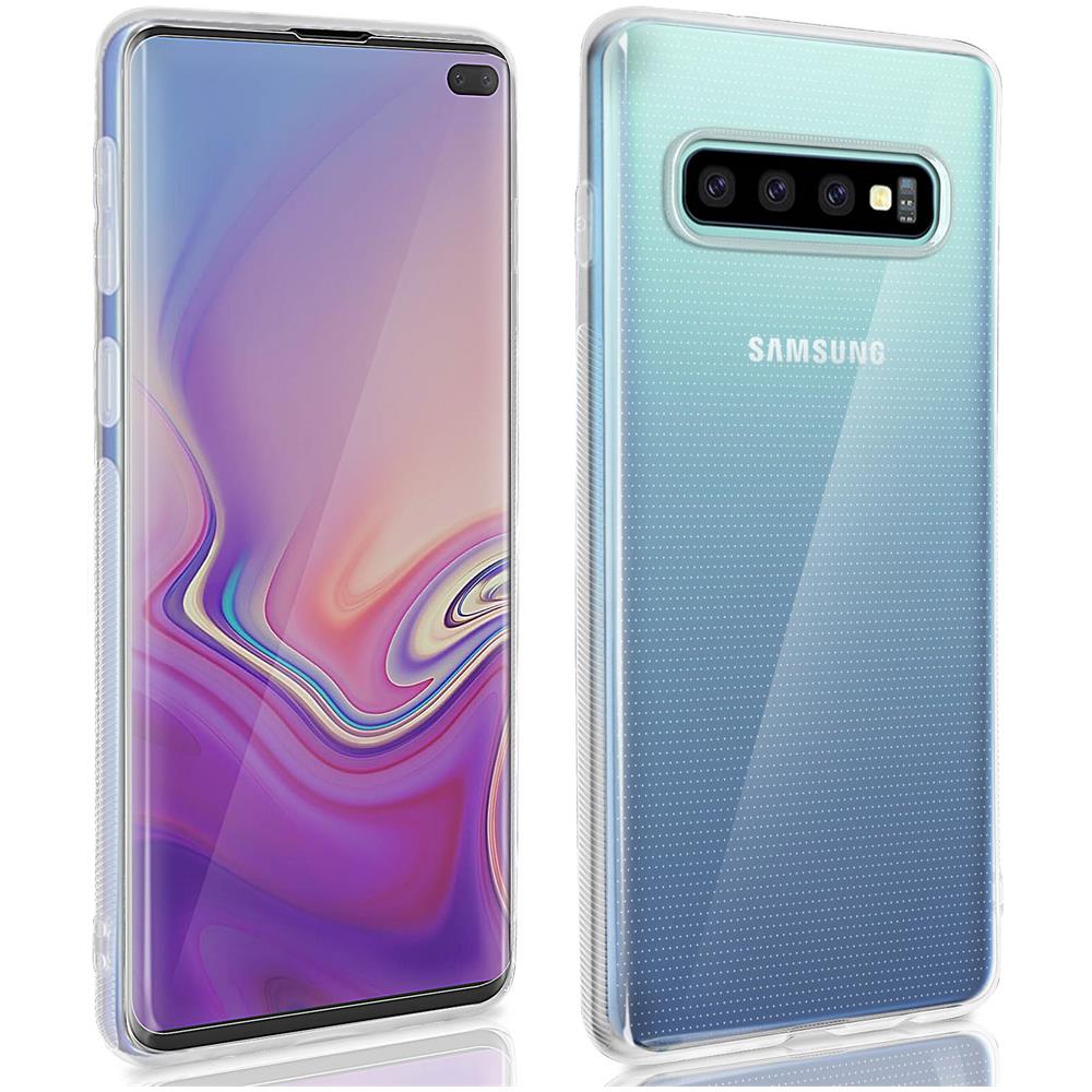 Cover Posteriore + Pellicola Vetro Temperato Trasparente Galaxy S10 Plus - Foto 1