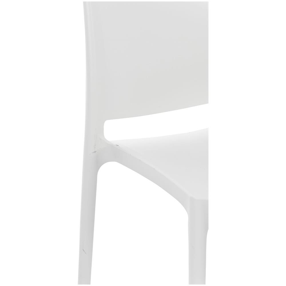 Sedia Giardino Maya Impilabile in Polipropilene - Sedia Bistrot Bar Idrorepellente E Resistente Ai Raggi UV - Sedia Outdoor Plastica Bianco - Foto 5