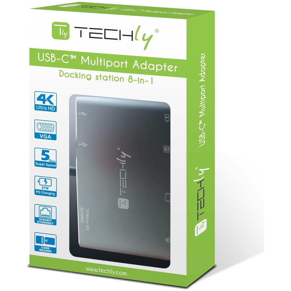 Docking Station USB-C™ SuperSpeed Multiporta USB HDMI VGA RJ45 MicroSD - Foto 3