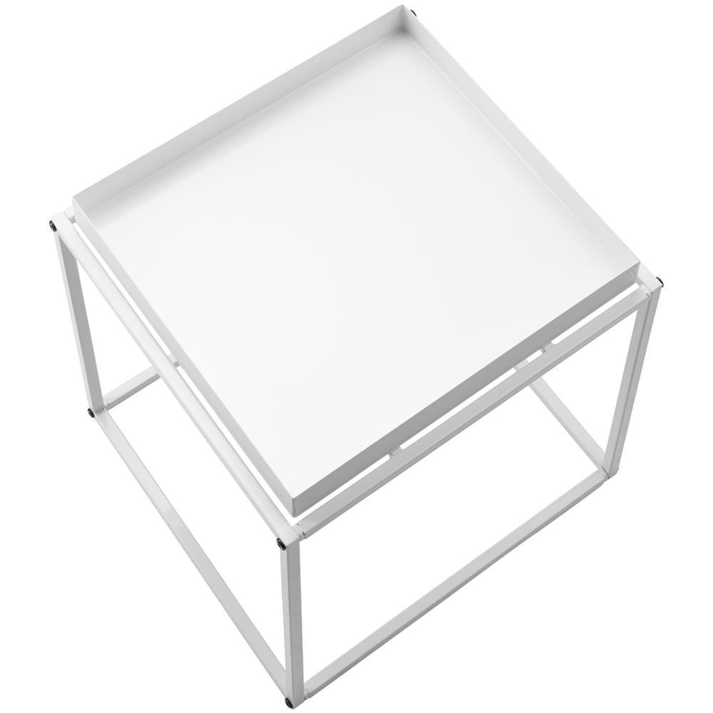 Tavolino Cambridge 40 X 40 X 44cm - Bianco - Foto 2