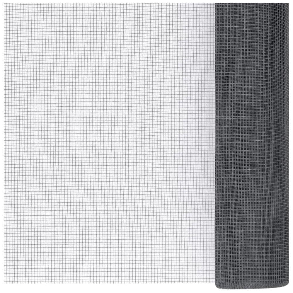 Zanzariera in Fibra di Vetro 100x1000 cm Grigia - Foto 3