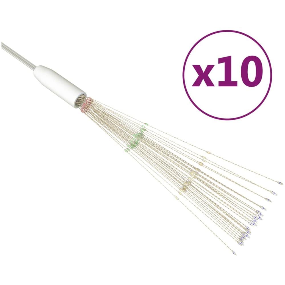 Luci di Natale Fuochi Artificio 10 pz Multicolore 20cm 1400 LED - Foto 1