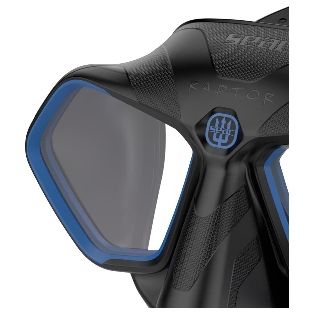 Maschera Raptor Trasparente Nero / blu - Foto 2