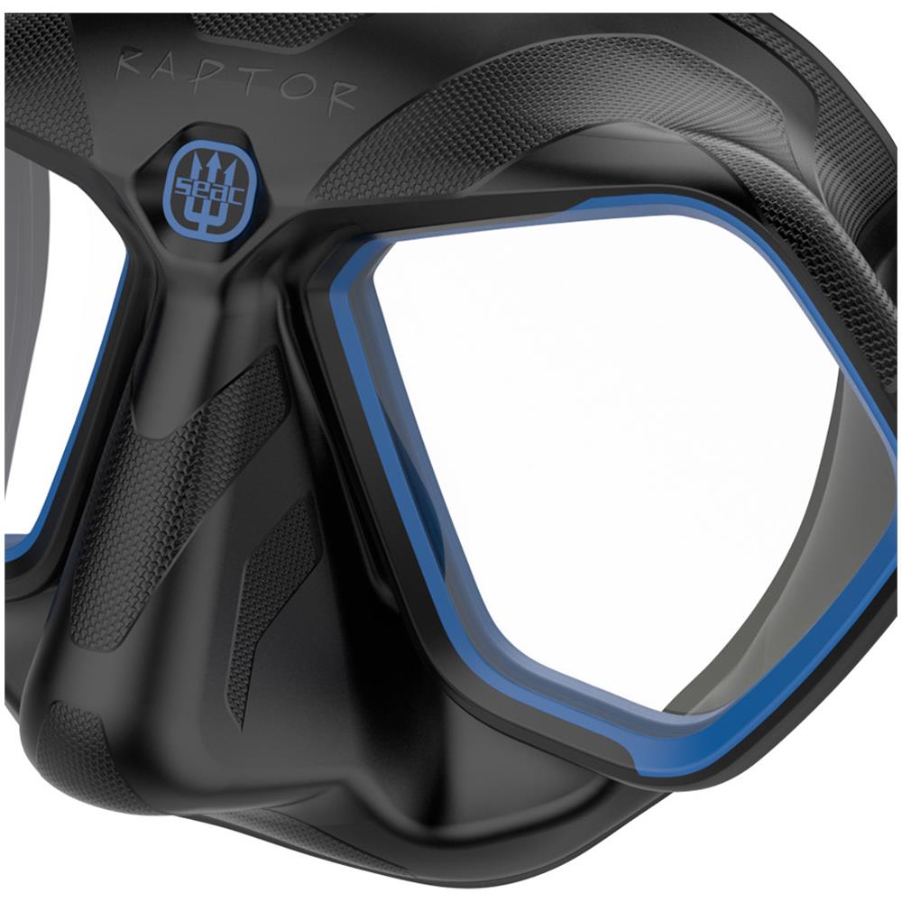Maschera Raptor Trasparente Nero / blu - Foto 3