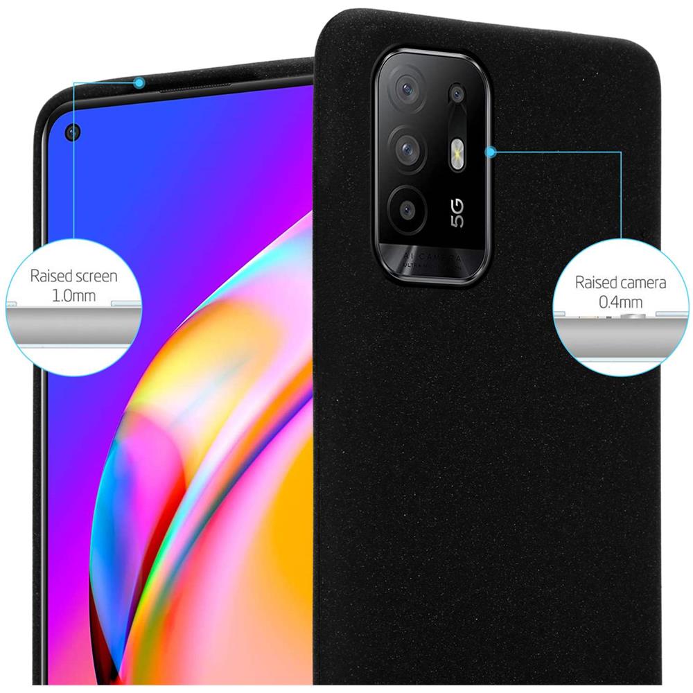 Custodia Compatibile Con Oppo A94 5g In Frost Nero - Coperchio Protettivo In Silicone Tpu Flessibile - Foto 2