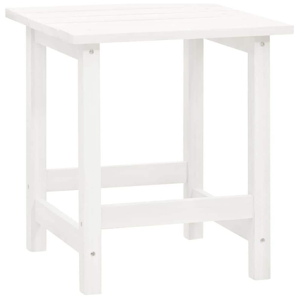 Sedia Adirondack Da Giardino Con Tavolo Abete Massello Bianco - Foto 8