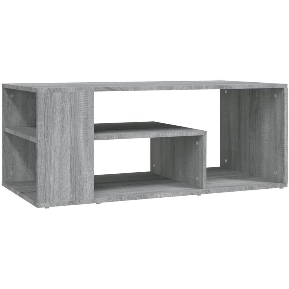 Tavolino Da Salotto Grigio Sonoma 100x50x40cm Legno Multistrato - Foto 1