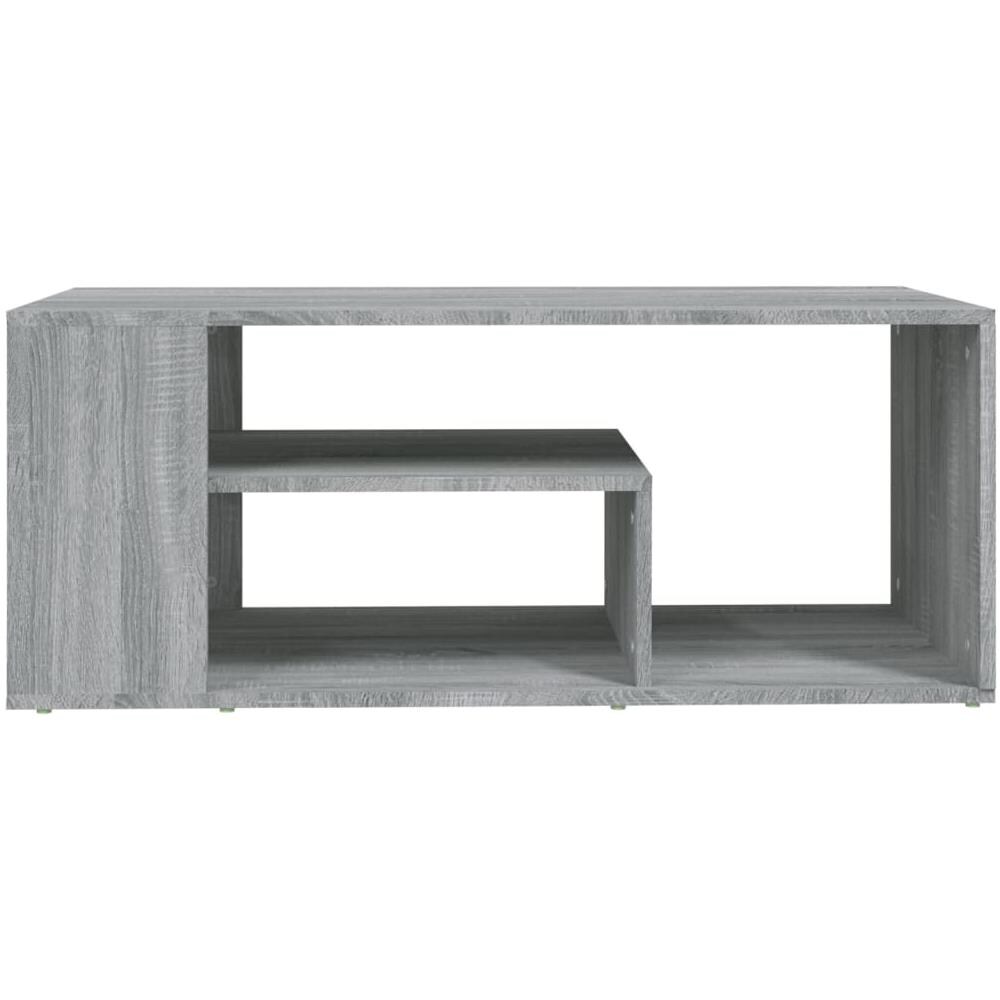 Tavolino Da Salotto Grigio Sonoma 100x50x40cm Legno Multistrato - Foto 2