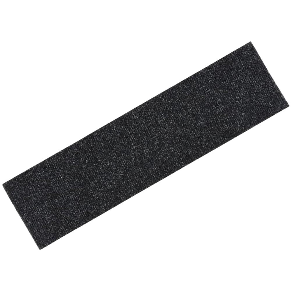 Tappeti Adesivi Rettangolari Per Scale 15 Pz 76x20 Cm Neri - Foto 1