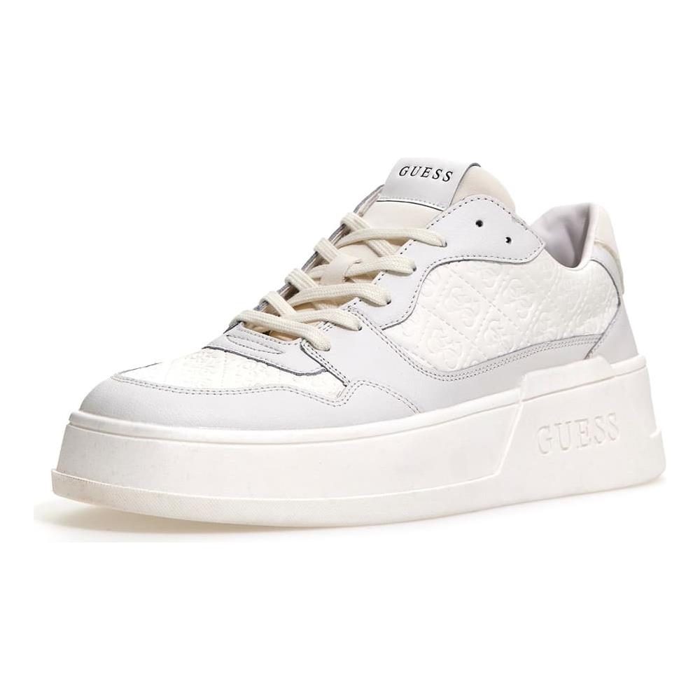 Fm5ciafab12 Sneakers Scarpe Uomo Casual Bianco Pelle Bianco 45 - Foto 1