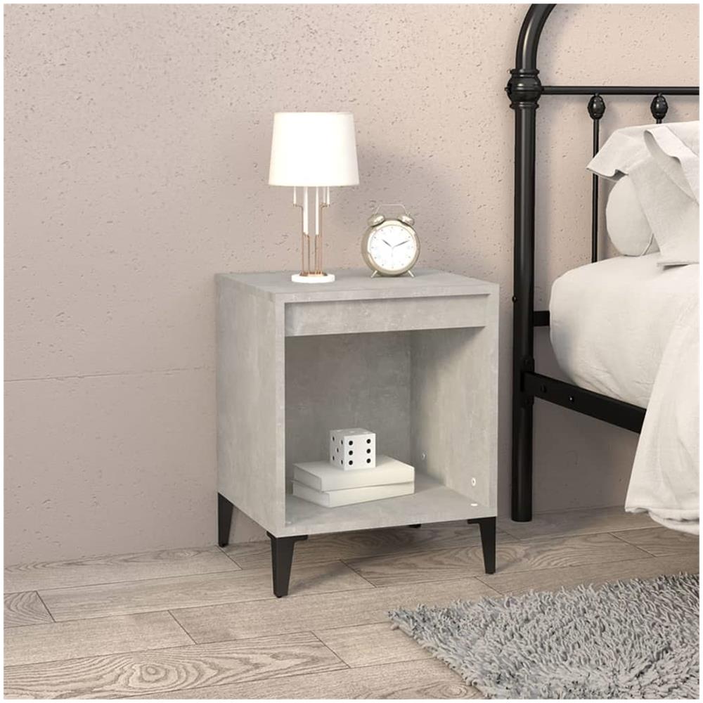 Comodino Grigio Cemento 40x35x50 Cm - Foto 1
