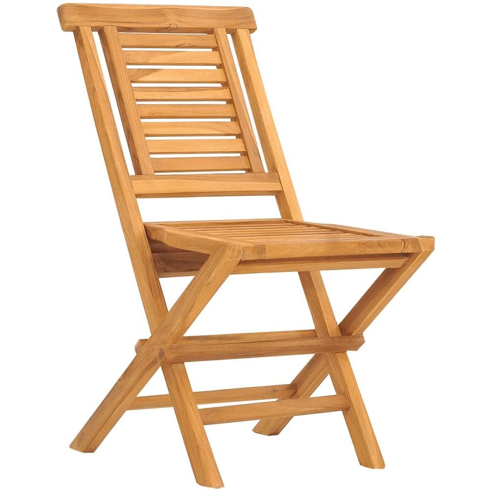 Sedie Da Giardino Pieghevoli 6pz 47x63x90cm Legno Massello Teak - Foto 3