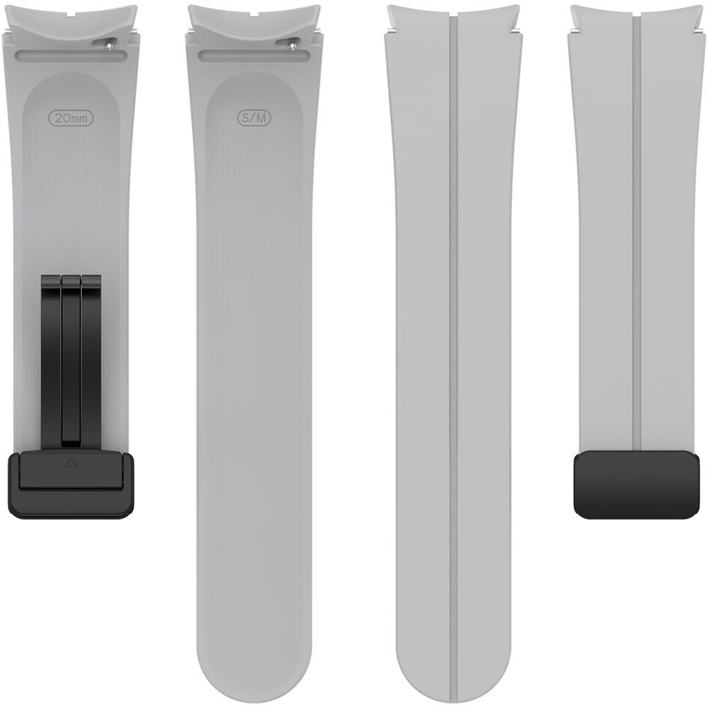 Cinturino In Silicone 20 Mm Per Samsung Galaxy Watch 5/4 Lightgrey - Foto 2