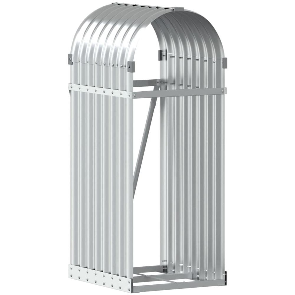 Portaceppi Argento 40x45x100 Cm In Acciaio Zincato - Foto 2