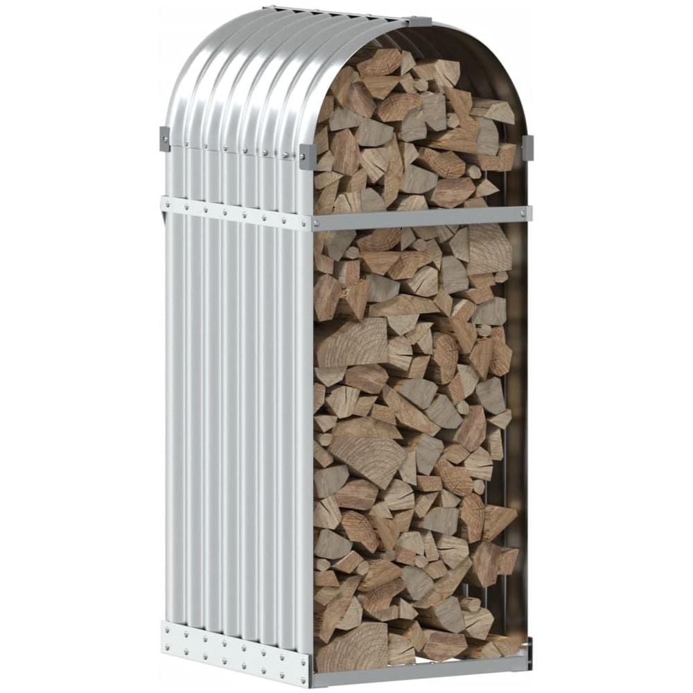 Portaceppi Argento 40x45x100 Cm In Acciaio Zincato - Foto 3