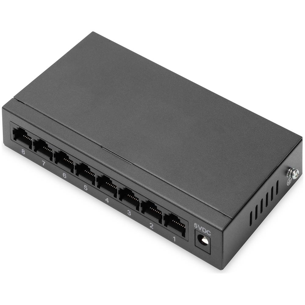 Switch Gigabit 8 porte, desktop, non gestito, alloggiamento in metallo - Foto 2