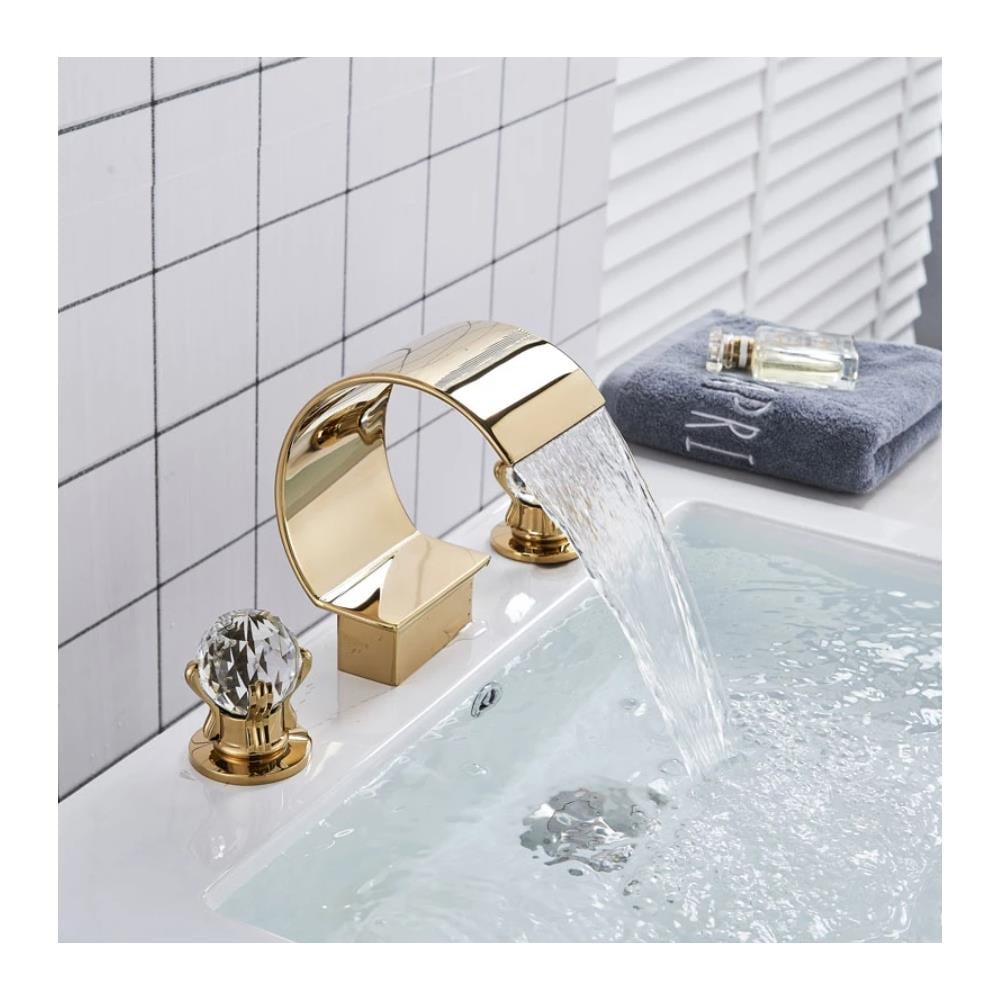 Rubinetto per lavabo da bagno, Blackswan, Cascada tipo M27, modello oro, misura 17,5 cm - Foto 2