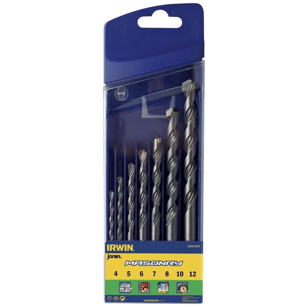 Masonry Set Punte Trapano 4/5/6/7/8/10/12 Mm 7 Pz - Foto 1