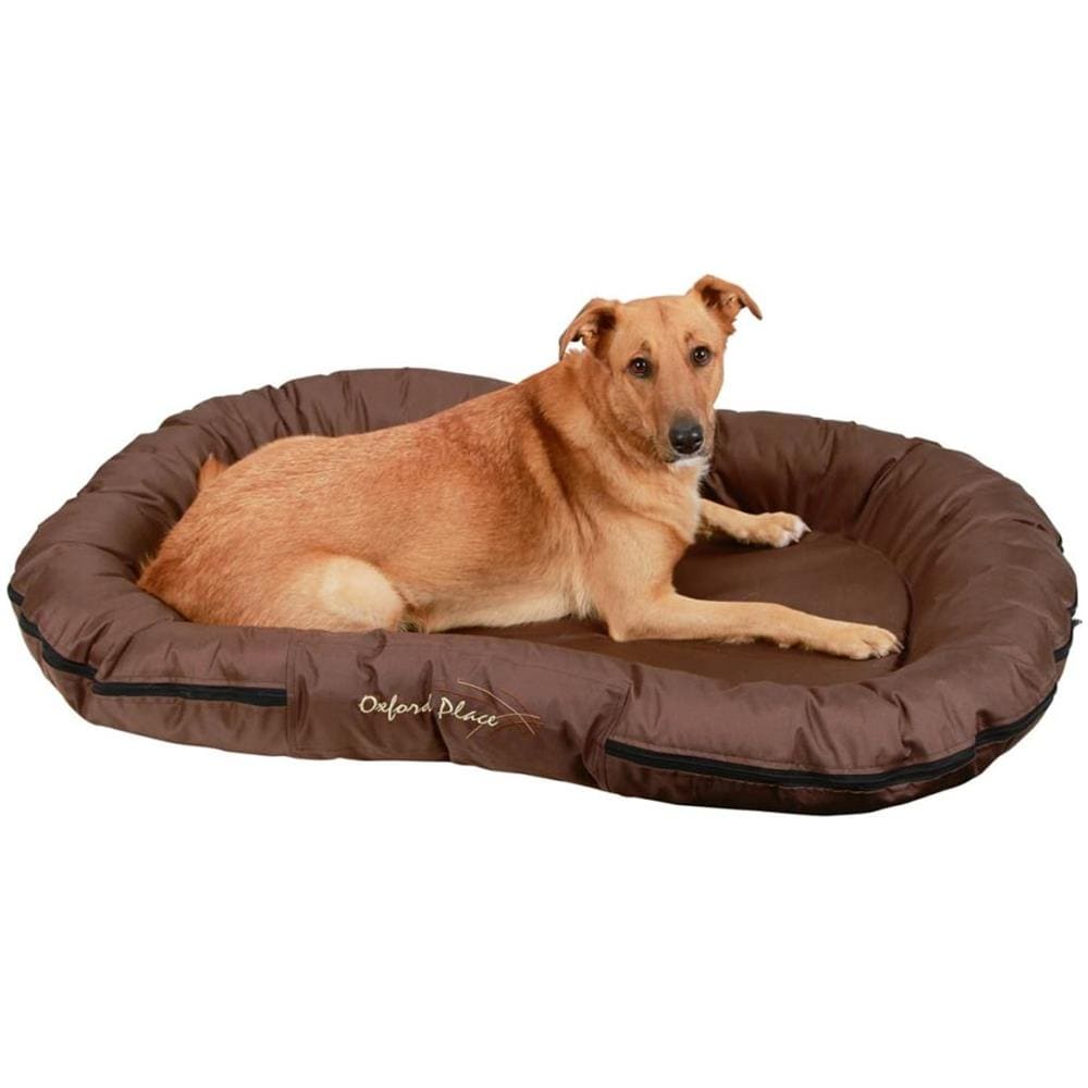 Cuccia Per Cani Oxford Place 100x70x15 Cm Marrone 84992 - Foto 2