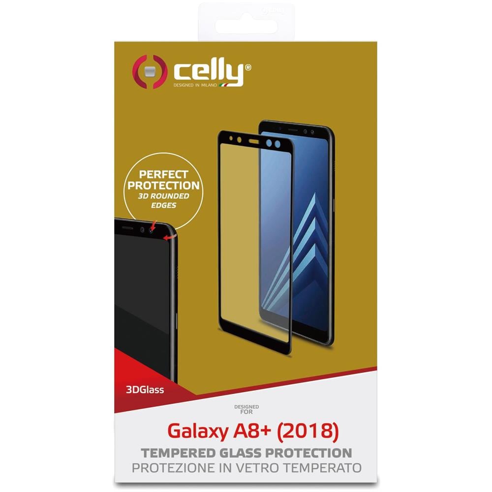 3D Pellicola Protettiva per Galaxy A8 PLUS Colore Nero - Foto 2