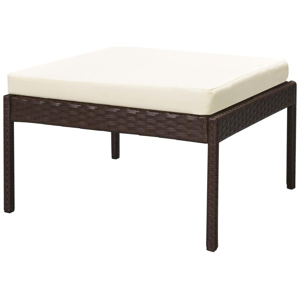 Set Divani Da Giardino 15 Pz In Polirattan Modulare Marrone - Foto 7