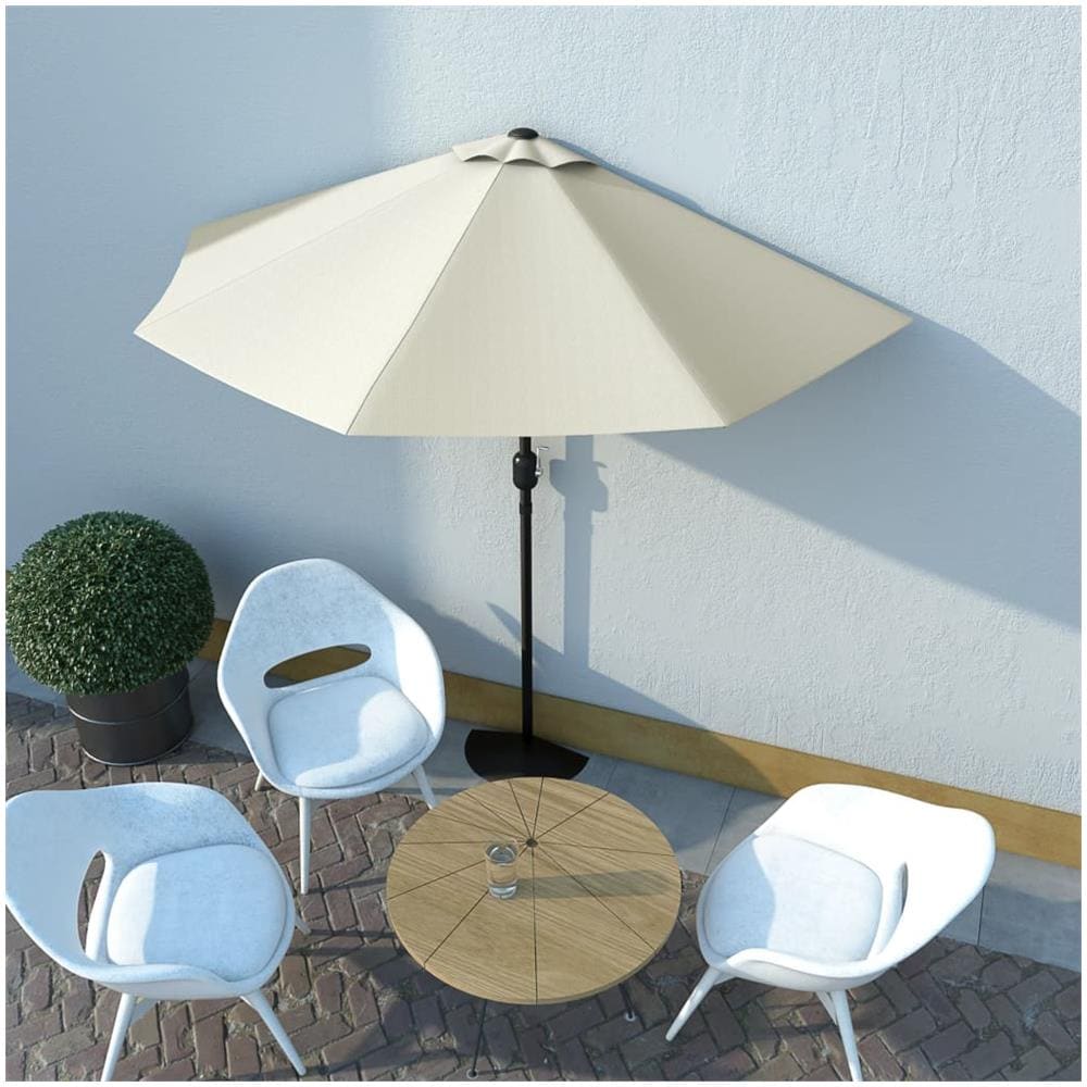 Ombrellone Balcone Palo in Alluminio Sabbia 270x135 cm - Foto 1