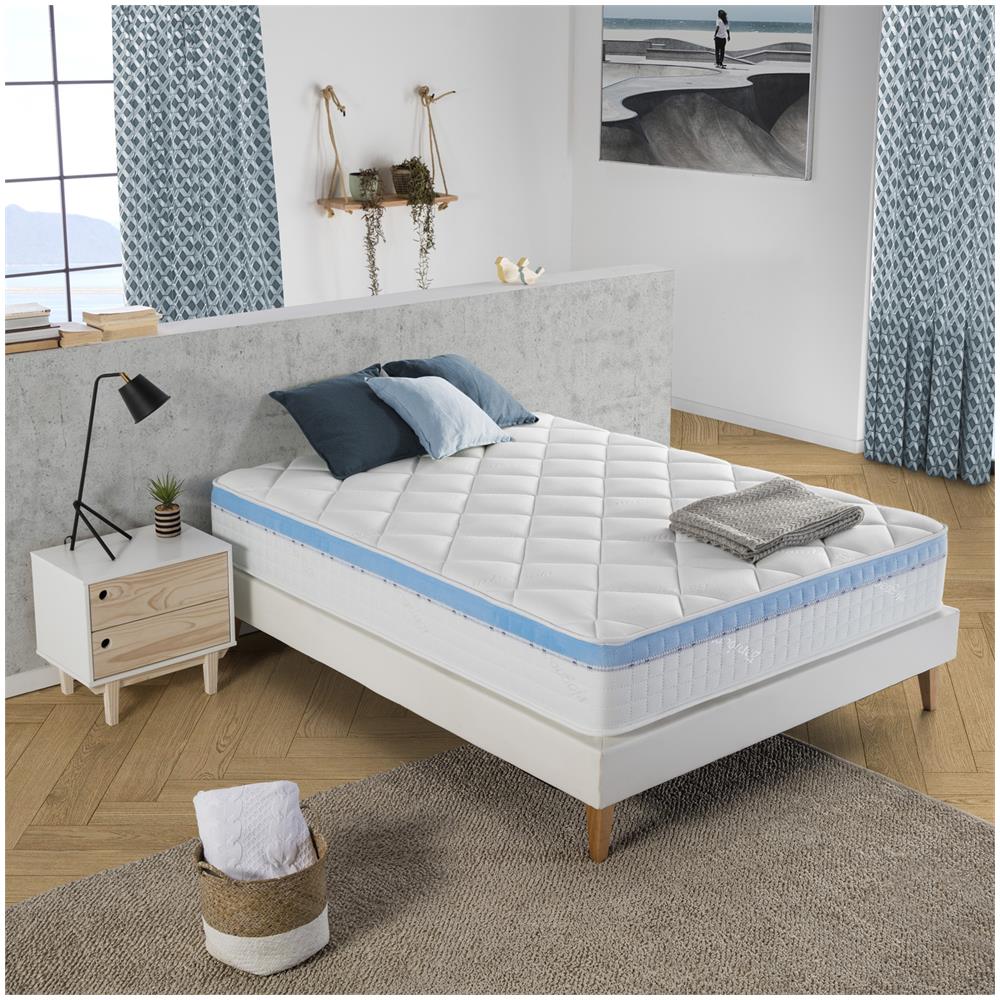 Materasso Viscoelastico Gel Active 135 X 190 X 25 Cm, 1 Cm Di Visco-gel Di 65 Kg / m3 + Zone Indipendenti + Fermezza: Media + Estremamente Resistente - Foto 5