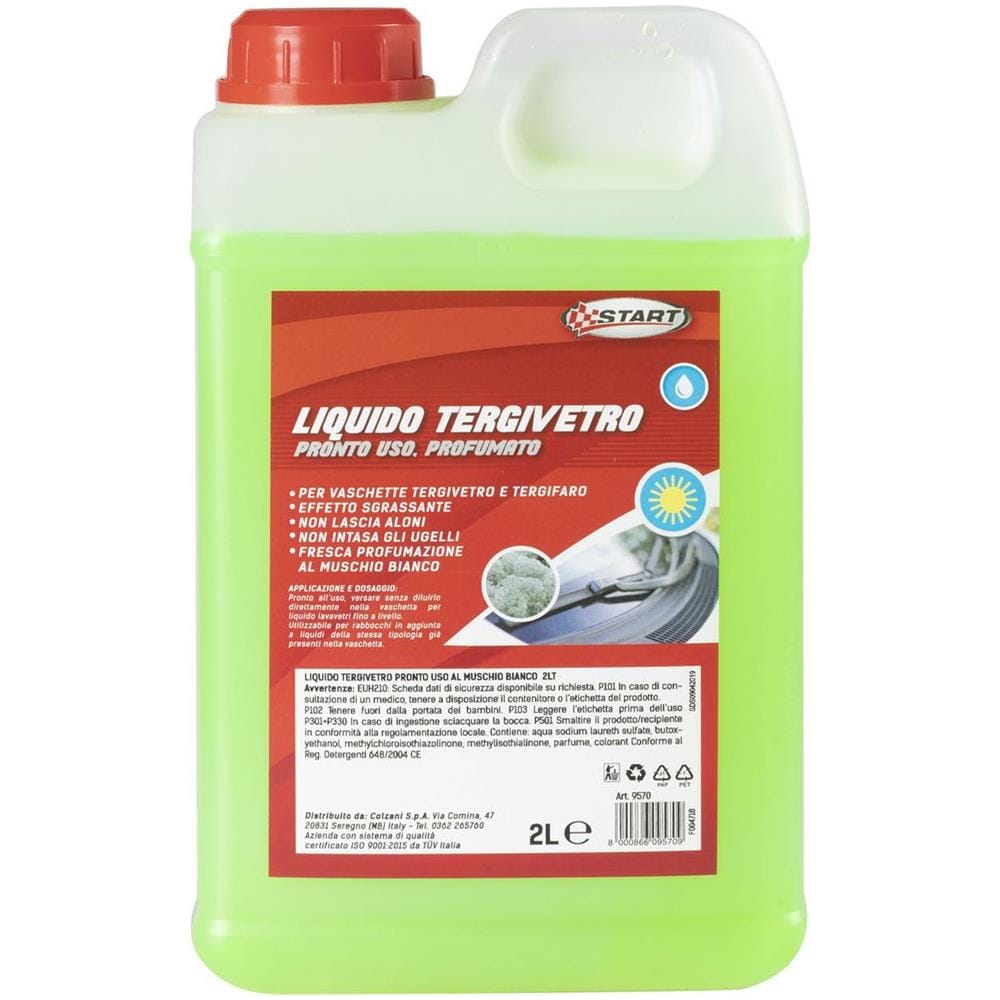 Liquido Tergivetro Profumato Al Muschio Bianco 2l Effetto Sgrassante - Foto 2