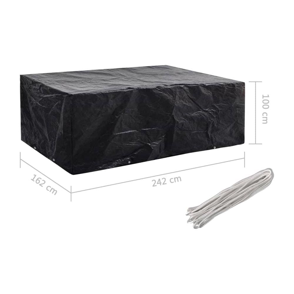 Coperture Arredi Giardino 2pz 8 Occhielli 242x162x100 Cm - Foto 7