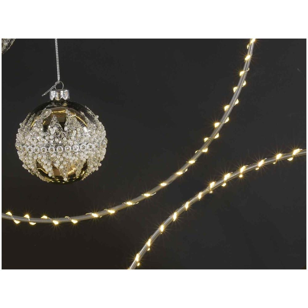 Cerchio Natalizio Luminoso Da Appendere Con 150 Luci Per Interno Ed Esterno Diametro 30 Centimetri - Foto 1