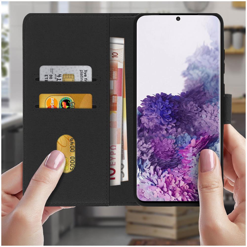 Custodia Samsung Galaxy S20 Ultra Portadocumenti Funzione Supporto Nero - Foto 2