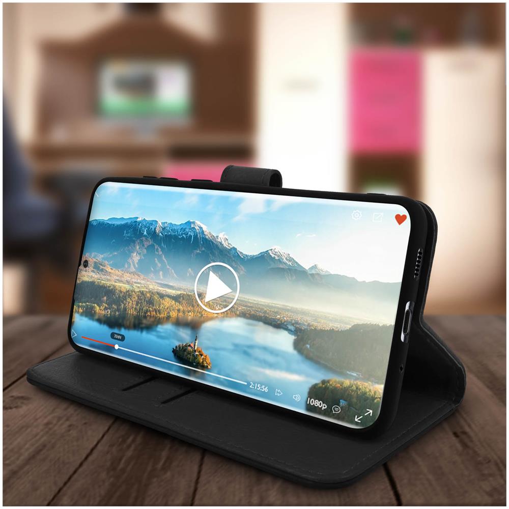 Custodia Samsung Galaxy S20 Ultra Portadocumenti Funzione Supporto Nero - Foto 5