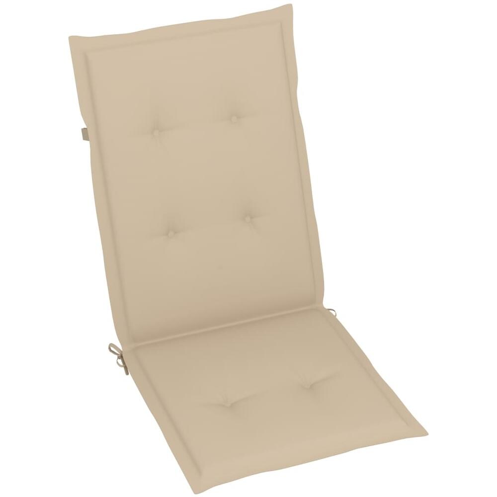 Cuscini Per Sedie Da Giardino 6 Pz Beige 120x50x4 Cm - Foto 2