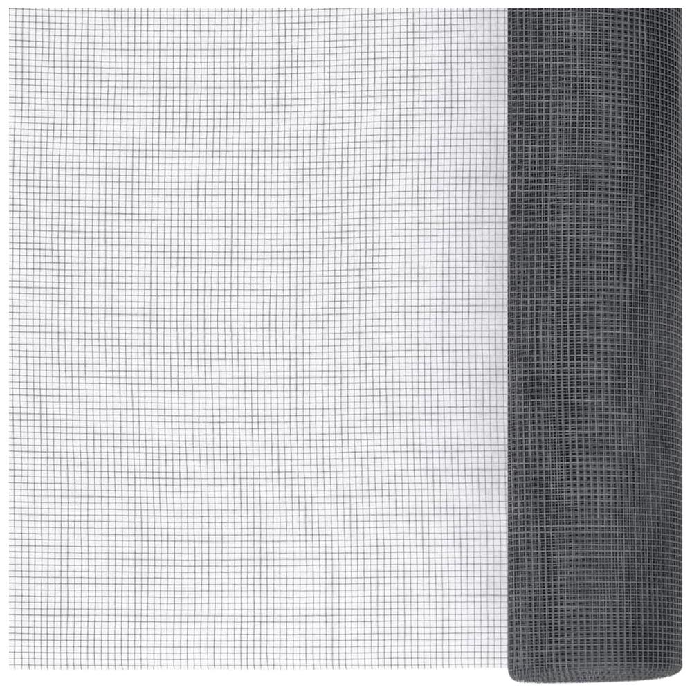 Zanzariera in Fibra di Vetro 100x500 cm Grigia - Foto 2