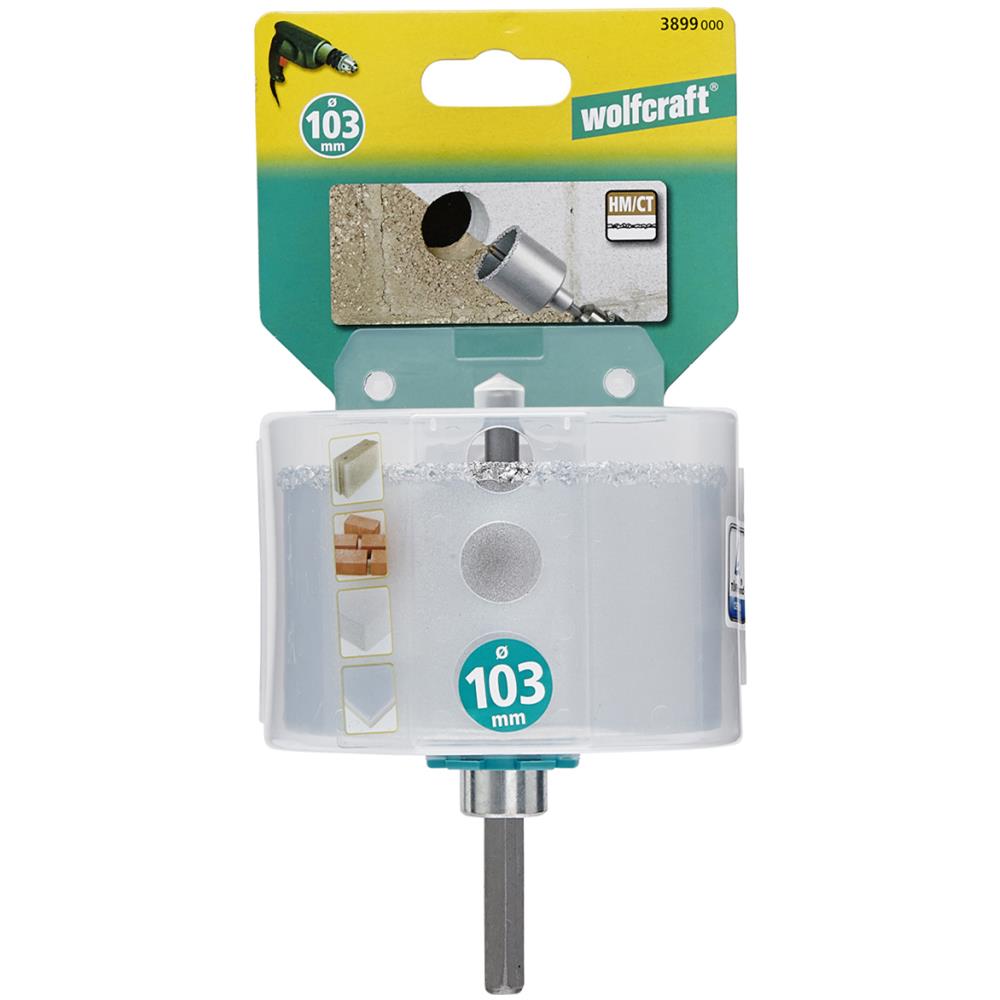 3899000, Singolo, Drill, Mattone, Drywall, Piastrella, Acciaio inossidabile, Tungsten carbide coated (TCC) , Attacco esagonale - Foto 8