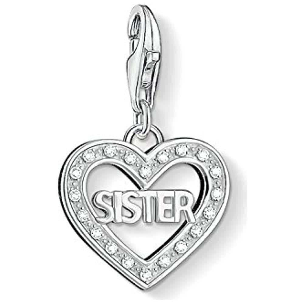 1266-051-14 - Charm Da Donna In Argento 925 Con Zirconi Bianchi - Foto 1