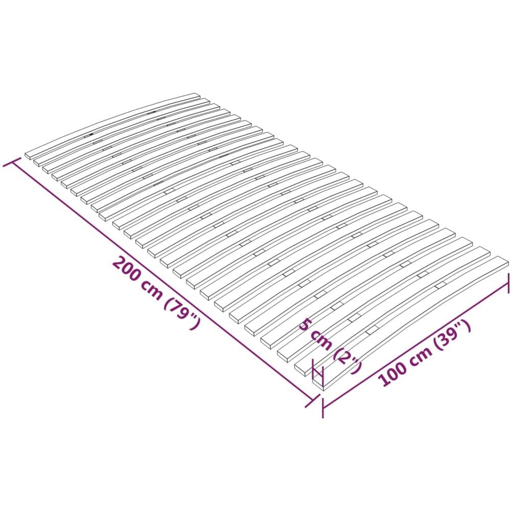 Rete A Doghe Con 24 Doghe 100x200 Cm - Foto 2