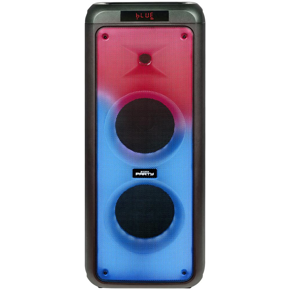 Altoparlante Luminoso Bluetooth Rgb E 2 Microfoni Cablati Bigben Nero - Foto 2