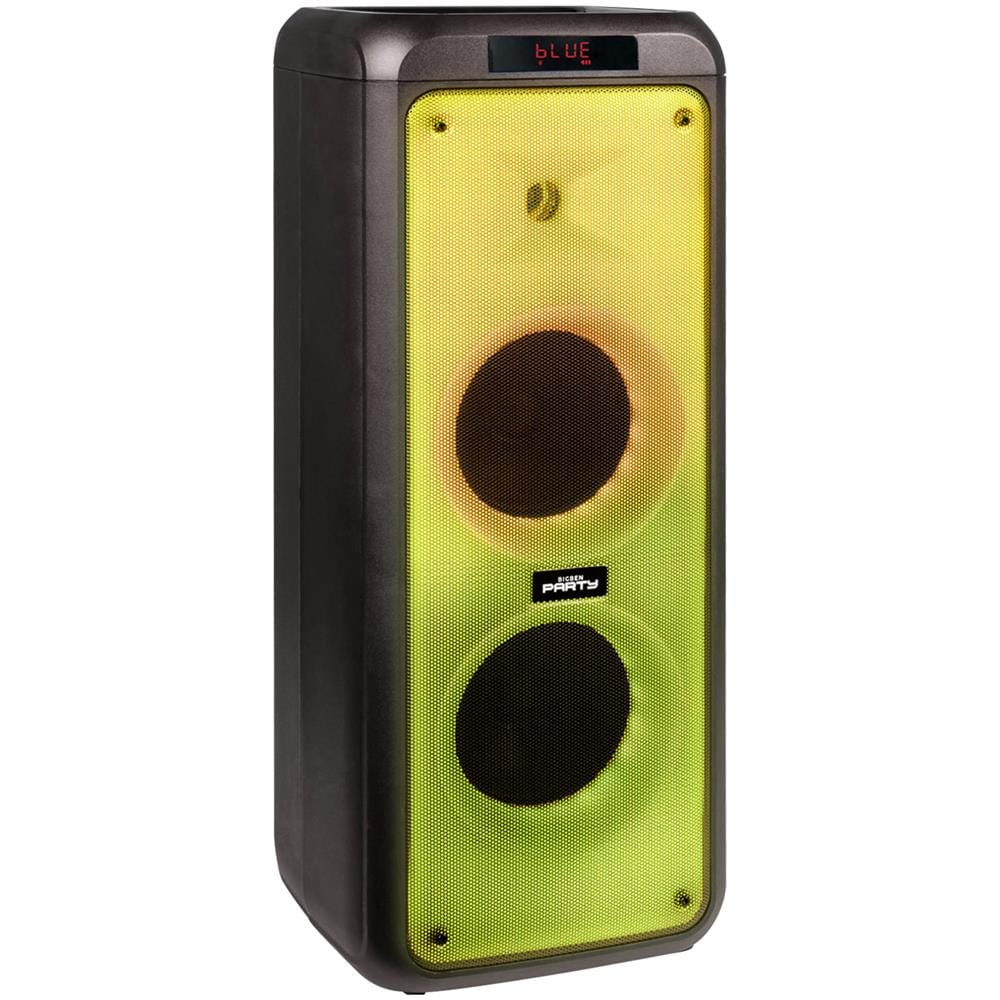Altoparlante Luminoso Bluetooth Rgb E 2 Microfoni Cablati Bigben Nero - Foto 1