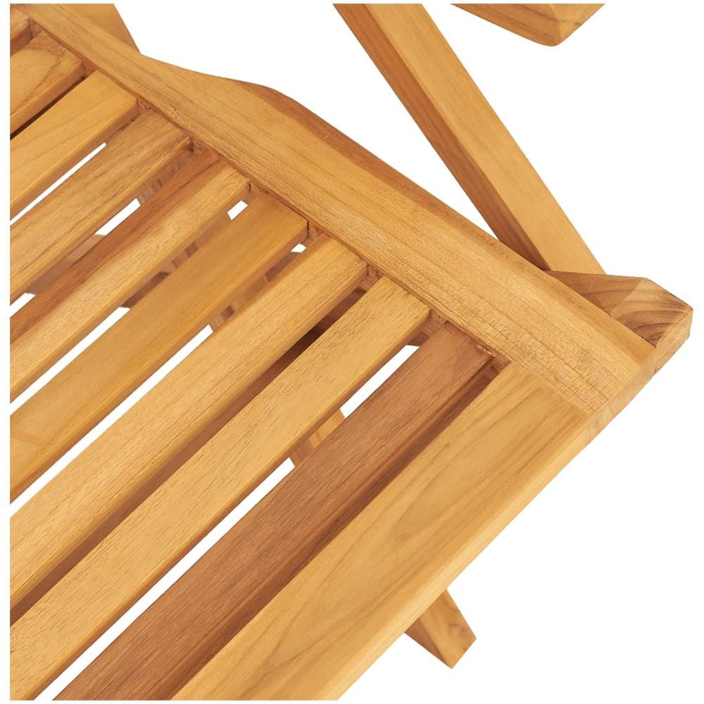 Set Da Pranzo Per Giardino 5 Pz In Legno Massello Di Teak - Foto 2