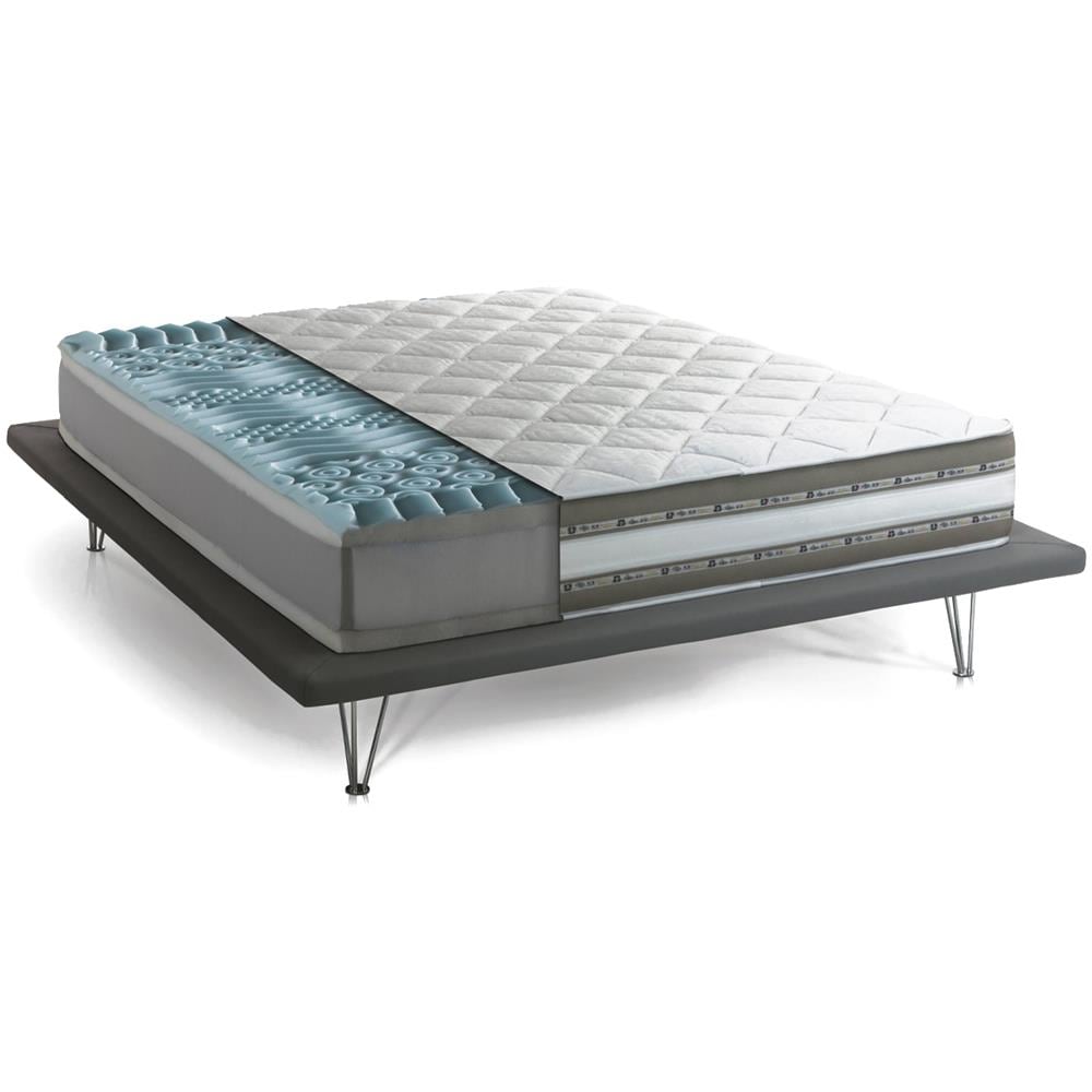 Materasso Piazza E Mezza Annamaria, Materasso Sfoderabile In Memory Foam E Gel Waterfoam, 100% Made In Italy, Anti Acaro E Anallergico, Cm 120x190h27 - Foto 2