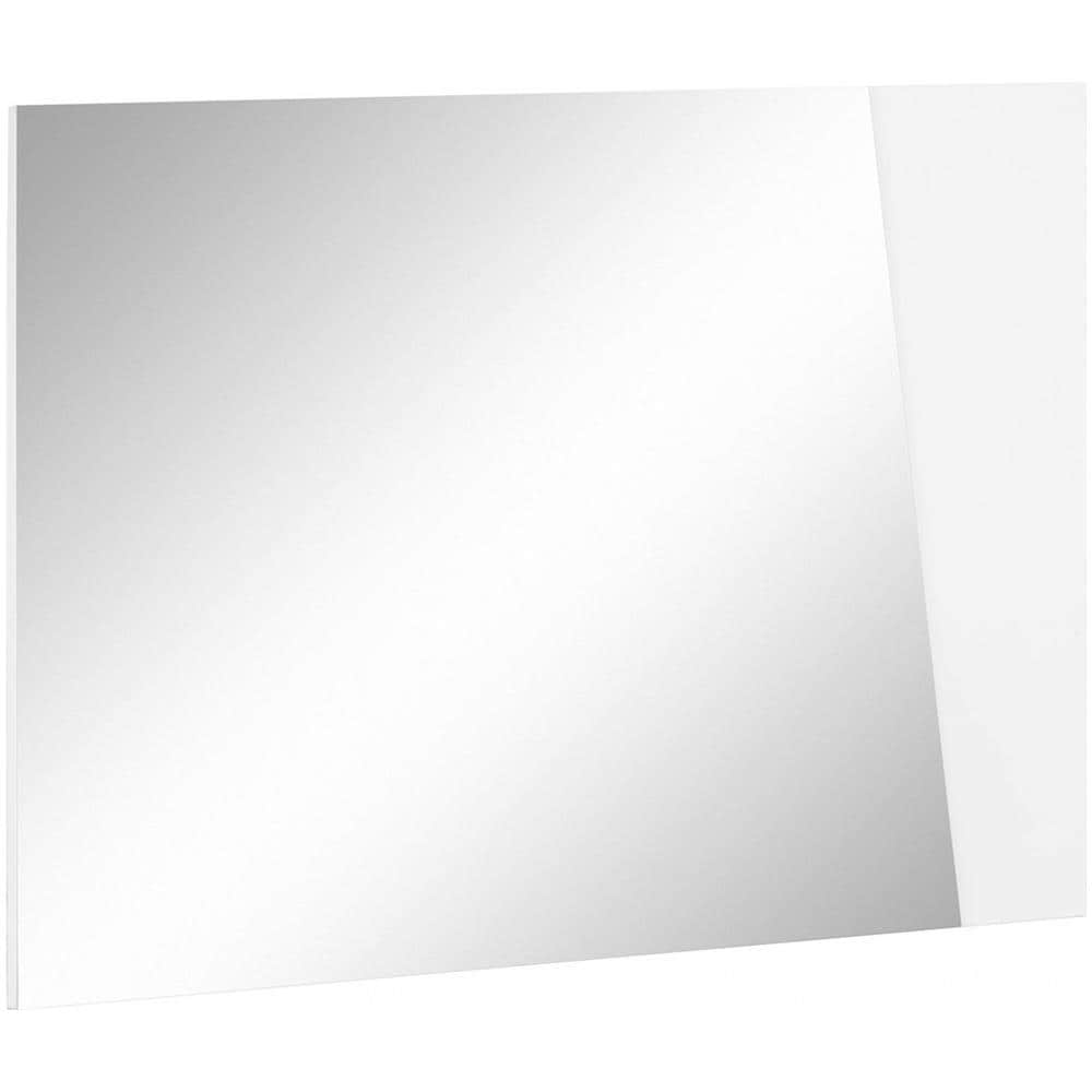 Specchio Alessio, Specchio Da Bagno, 100% Made In Italy, Cm 80x2h60, Bianco Lucido - Foto 2