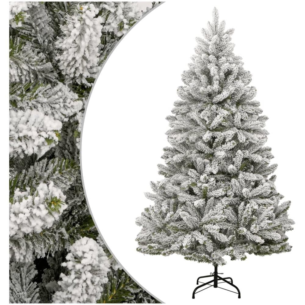 Albero Natale Artificiale Incernierato Con Neve Fioccata 270 Cm - Foto 1
