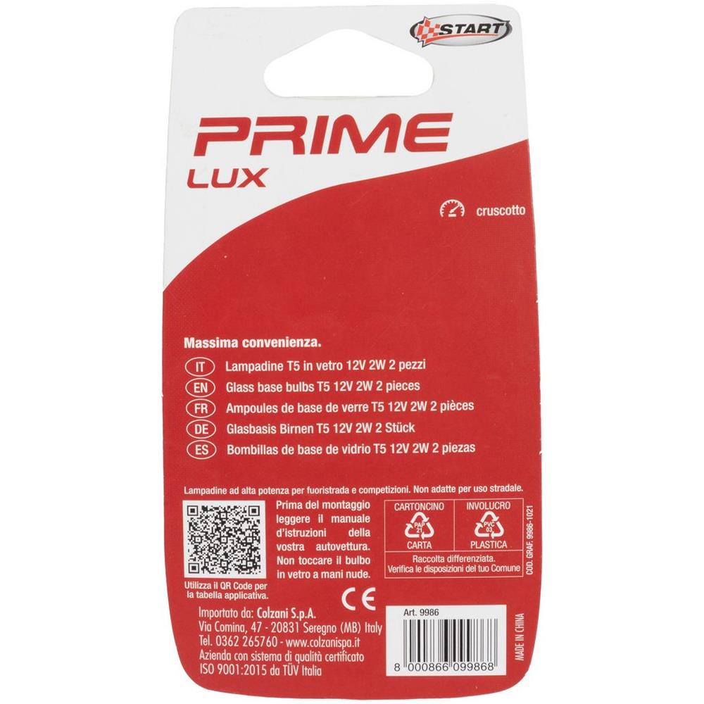 Coppia Di Lampadine Auto Alogene In Vetro T5 12v 2w W2x4.6d - Foto 3