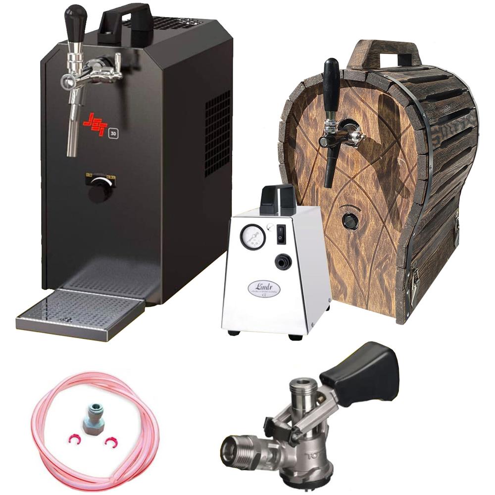 Set Completo - Spillatore Birra - Jet 30, Dispenser Birra, Macchina Per Birra 1-linea, 35 Litri /h - Raffreddatore A Flusso Con Botti In Legno, Keg:type G - Foto 1