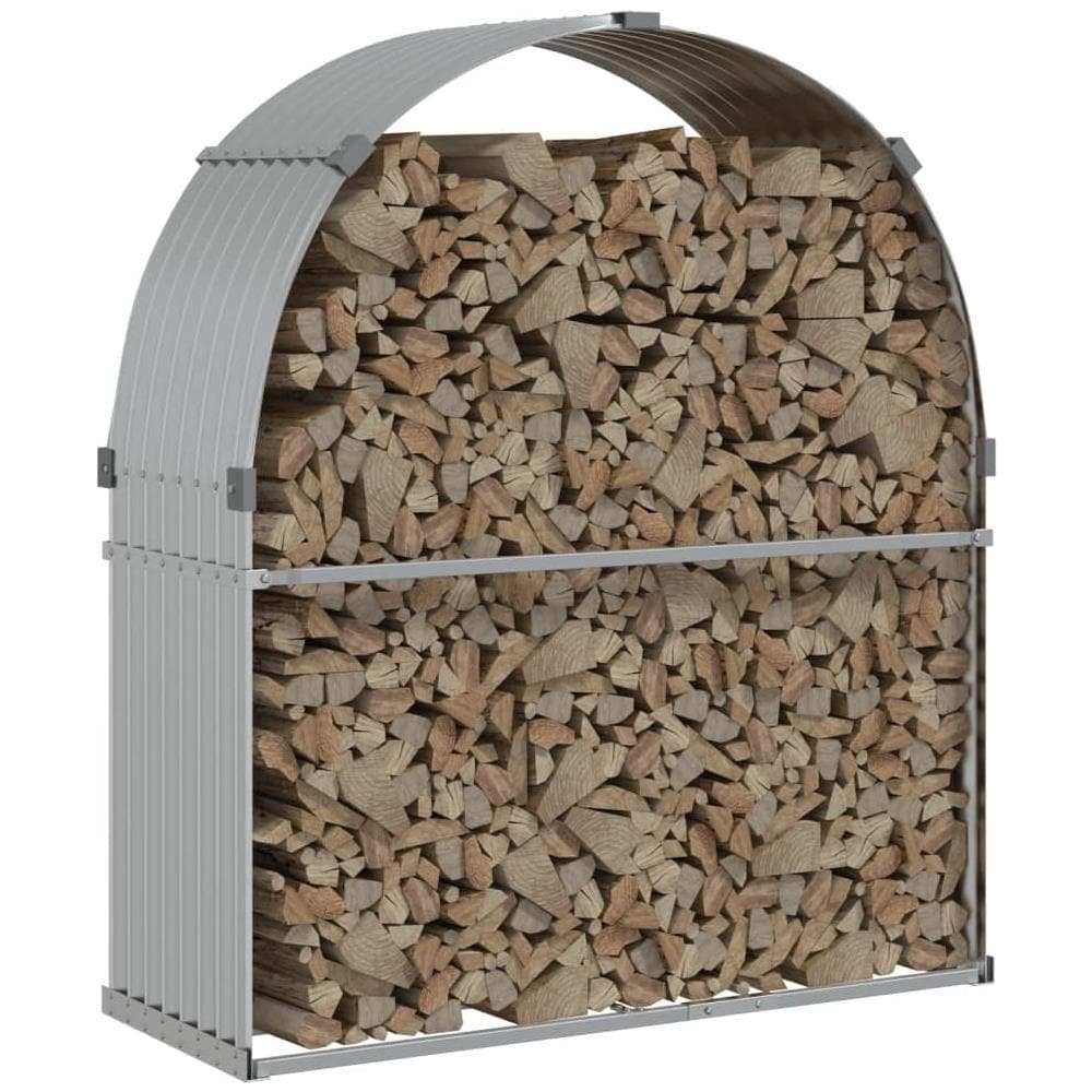 Portaceppi Argento 120x45x140 Cm In Acciaio Zincato - Foto 3