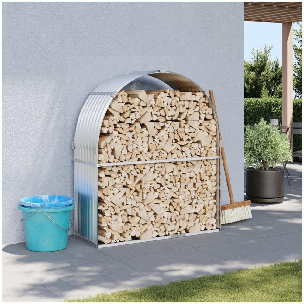 Portaceppi Argento 120x45x140 Cm In Acciaio Zincato - Foto 1